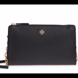 Tory Burch-Marsden leather wallet crossbody-NWT